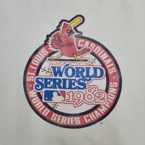 Vintage Nike St Louis Cardinals 1982 World Series Commemorative Shirt XXL USA - Picture 14 of 16